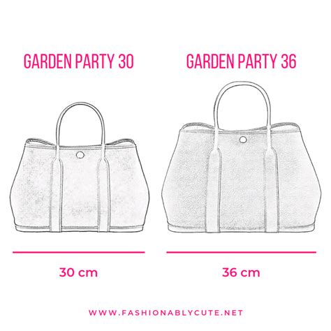 hermes garden party 尺寸|Hermes garden party sizes.